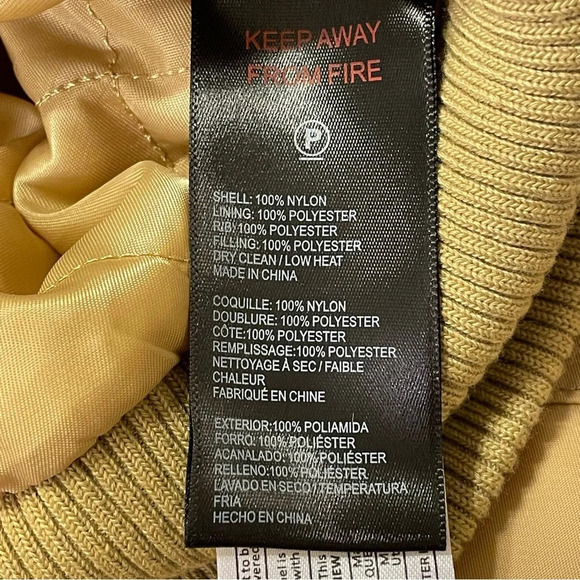 URBAN OUTFITTERS NWOT Tara‎ Utility Bomber Jacket in Tan - Picture 8 of 9